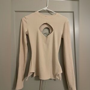 Manière de Voir cream open back top size 8